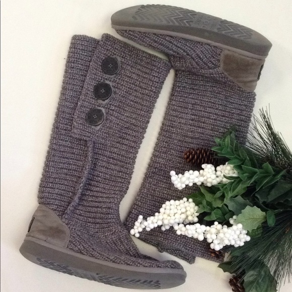 UGG Shoes - Gray woven Ugg boots